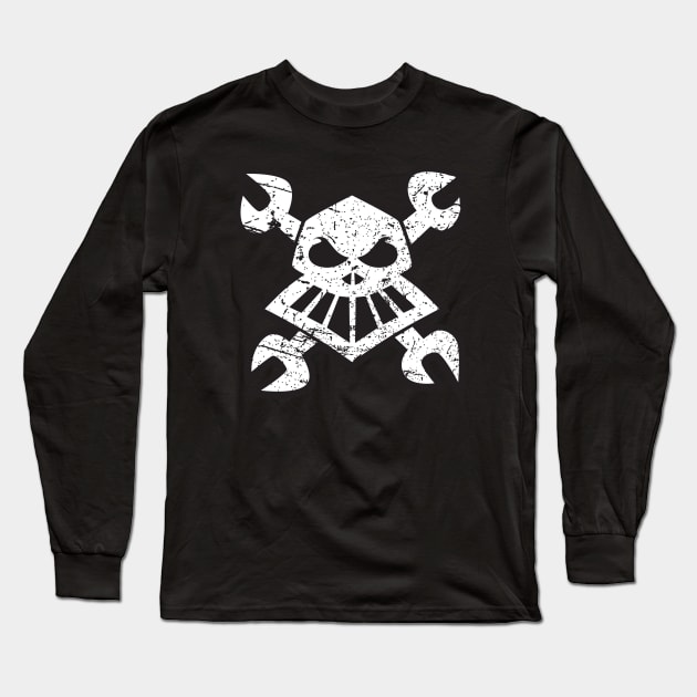 Robo Pirate Grunge Long Sleeve T-Shirt by Essoterika